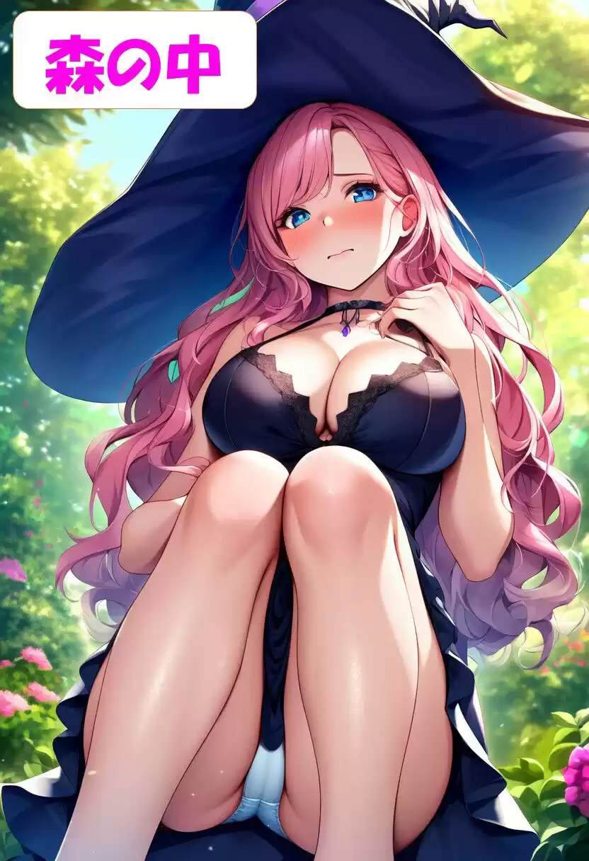 ピンク髪の魔女‐可愛くて美人なウィッチに中出しイラスト集〈200枚〉森の中・酒場 (d_316570) - d_316570jp-001