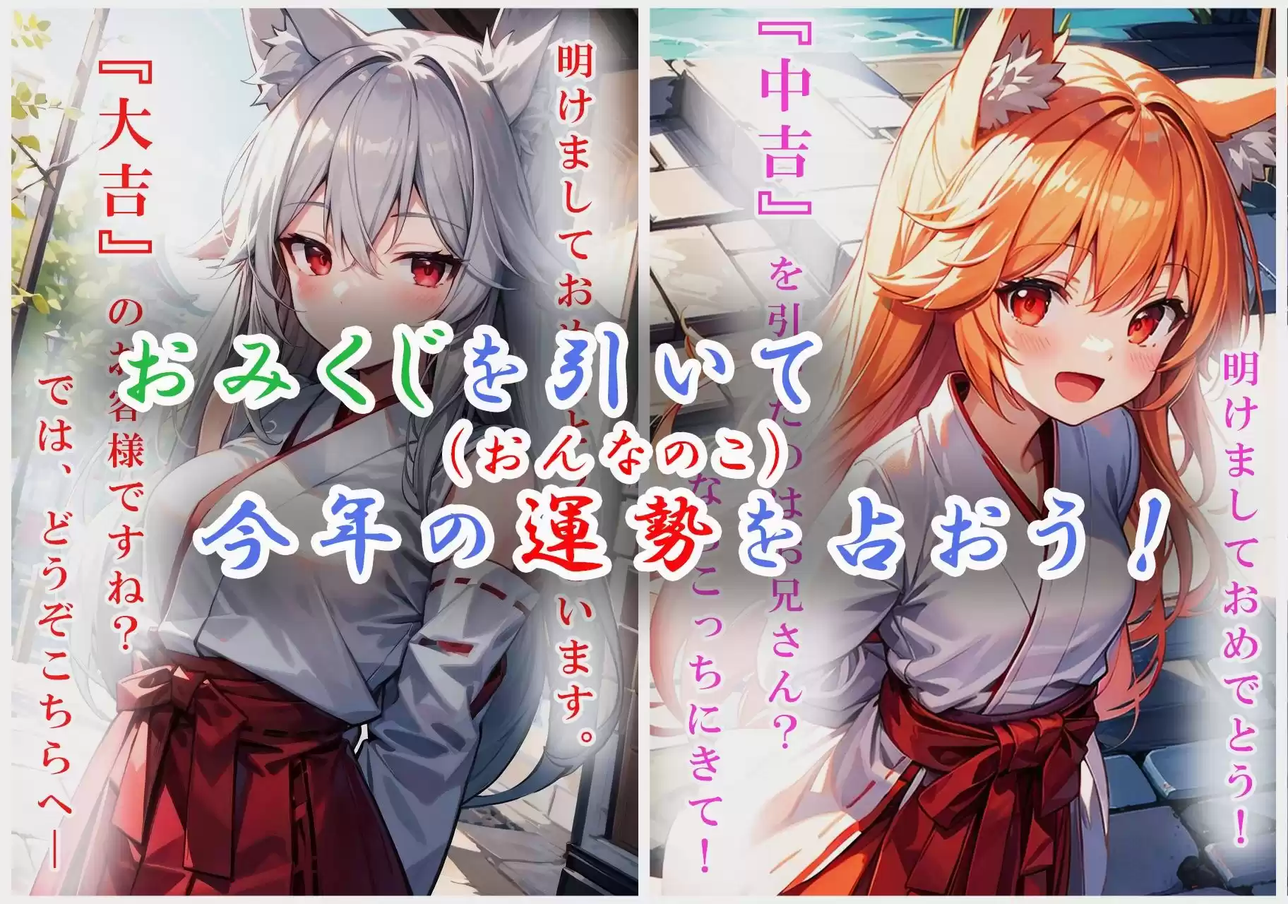 新年運試し！キツネ神社でおみくじを引こう！ (d_326152) - d_326152jp-001
