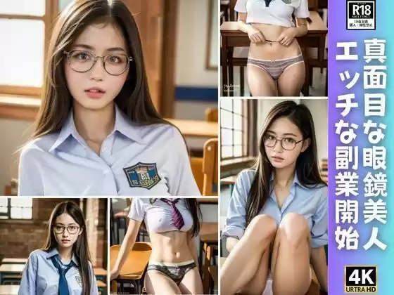 真面目な眼鏡美人が金欠で仕方なくHな副業した結果…。(d_355236)