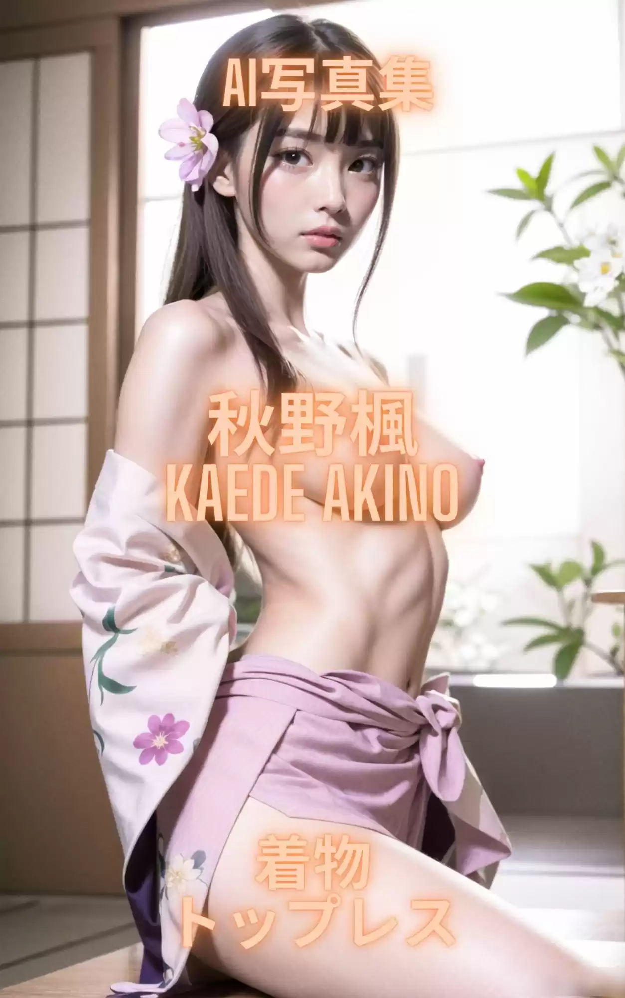 AI写真集 秋野楓 Kaede Akino 着物トップレス (d_361134) - d_361134jp-003