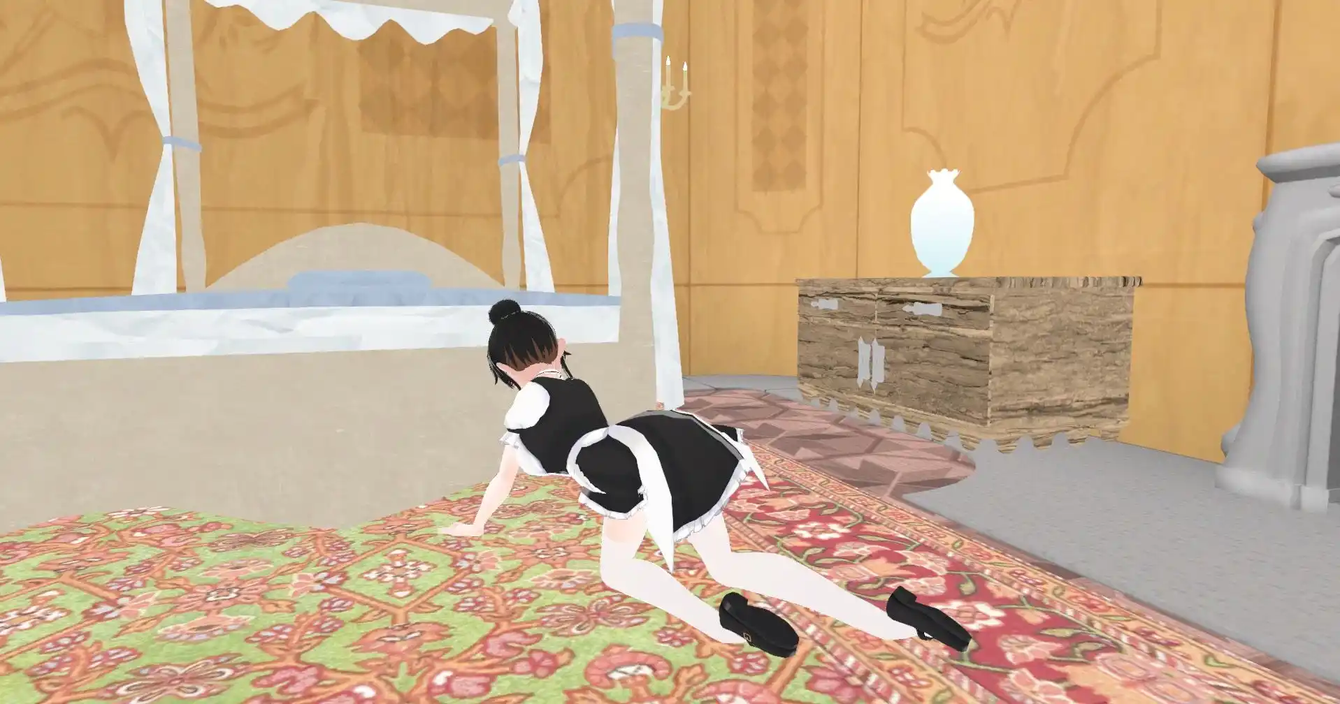 【3DCG】1分後にパンチラするジト目メイド※動画特典付き (d_373348) - d_373348jp-007