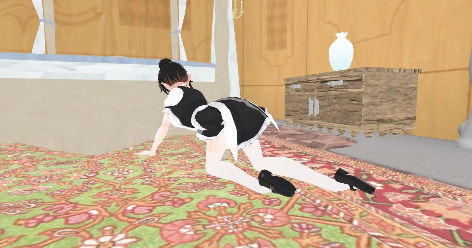 【3DCG】1分後にパンチラするジト目メイド※動画特典付き (d_373348) - d_373348jp-008