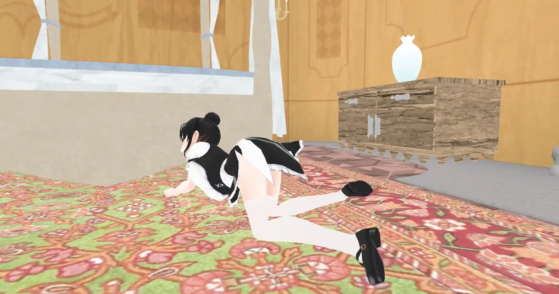 【3DCG】1分後にパンチラするジト目メイド※動画特典付き (d_373348) - d_373348jp-009