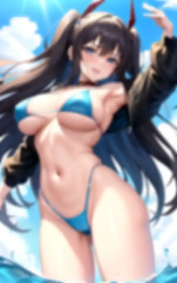 ギリギリ水着で僕を誘惑する先輩 (d_411337) - d_411337jp-002