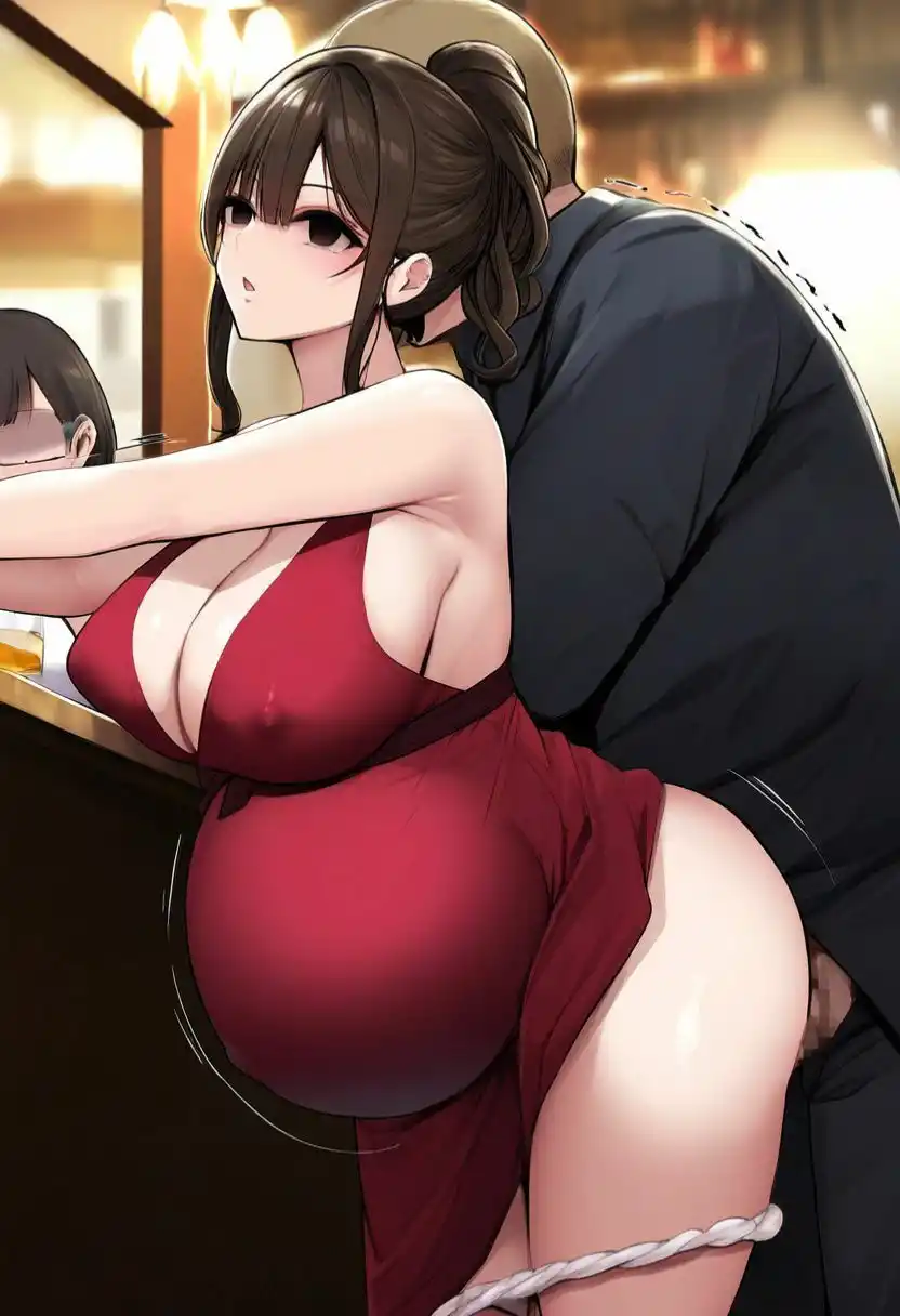 時間停止させて町中の妊婦を無抵抗にさせてヤりまくる！孕んだボテ腹母を寝取って無許可中出し・ぶっかけ（キス・立ちバック・フェラ・押し掛けセックス・マタニティ） (d_438488) - d_438488jp-006