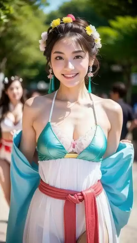 AI生成 セクシーコスプレ 漢服にふんどし待ち受けコレクション Vol.1 (d_465675) - d_465675jp-004