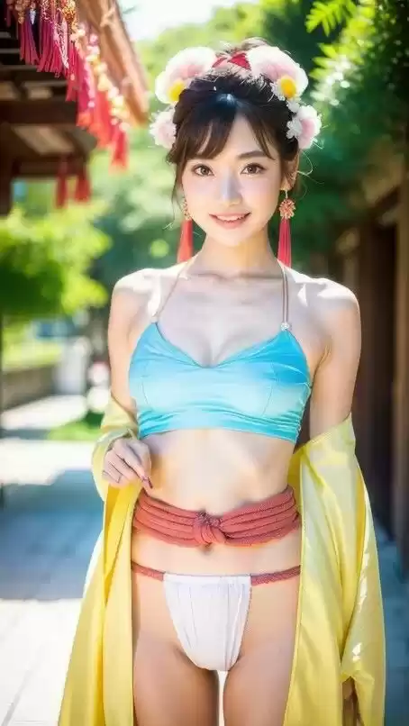 AI生成 セクシーコスプレ 漢服にふんどし待ち受けコレクション Vol.1 (d_465675) - d_465675jp-005