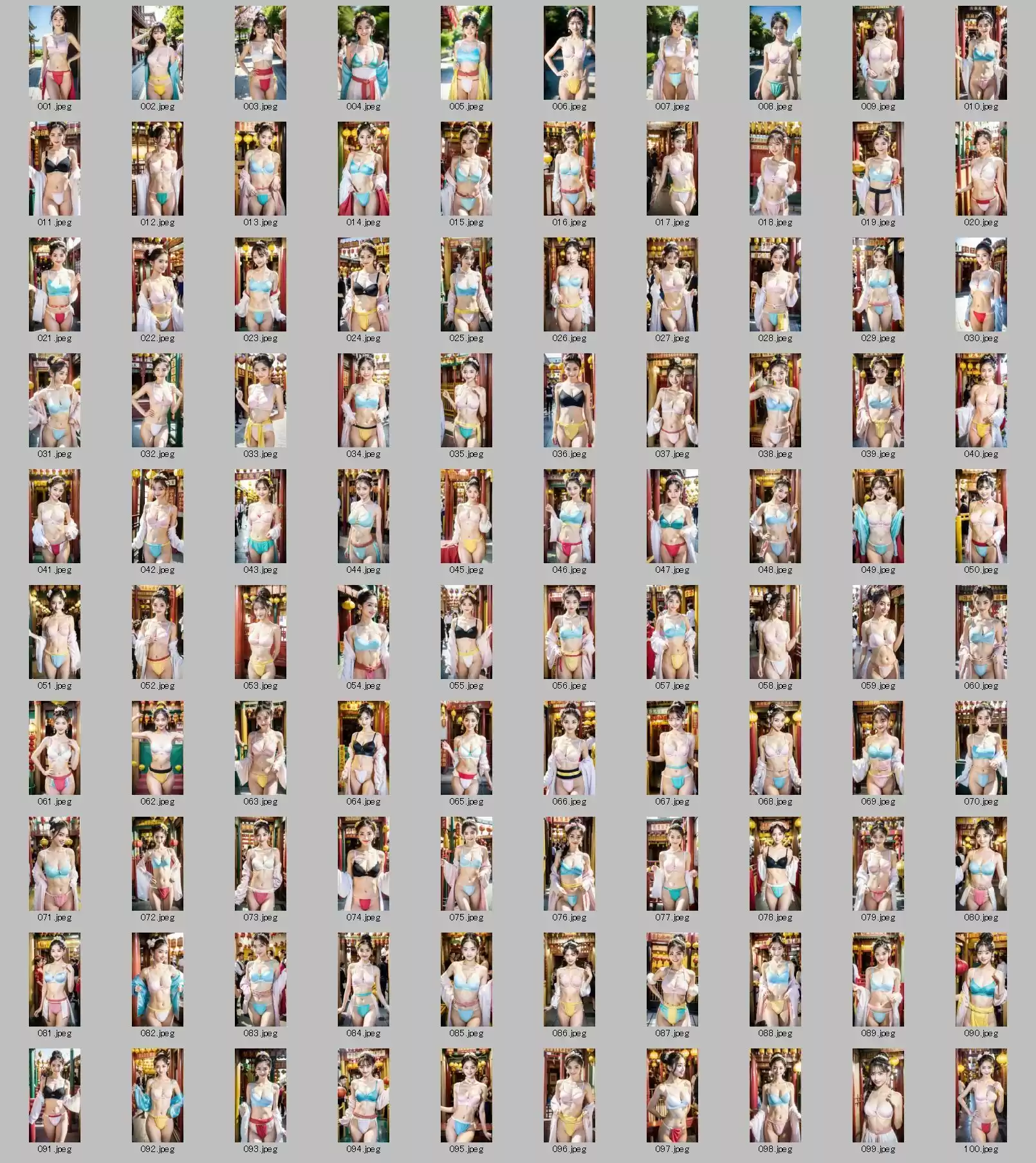 AI生成 セクシーコスプレ 漢服にふんどし待ち受けコレクション Vol.1 (d_465675) - d_465675jp-006
