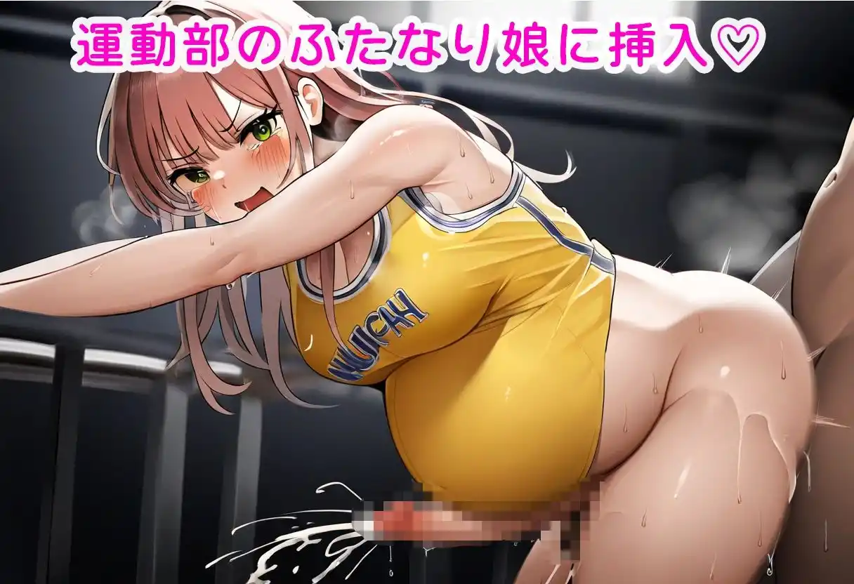 【ふたなり妊婦】がっくす運動部で寝取られ！アナルに中出しされてボテ腹孕ませ (d_475743) - d_475743jp-001