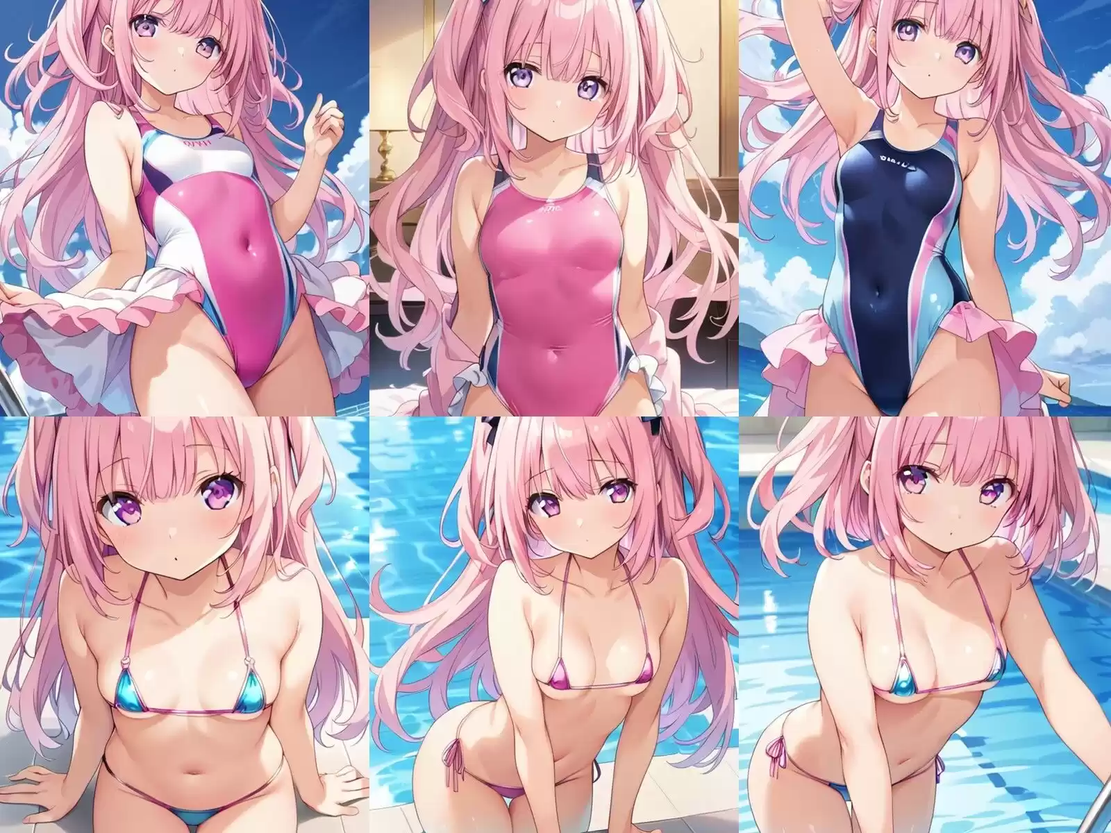 水泳部のピンク髪少女が中出しセックスで孕みボテ腹になるまで (d_482943) - d_482943jp-001