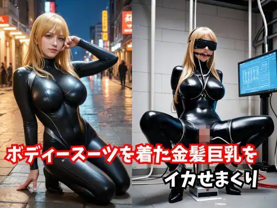 ボディースーツを着た金髪巨乳をイカせまくり(d_487092)