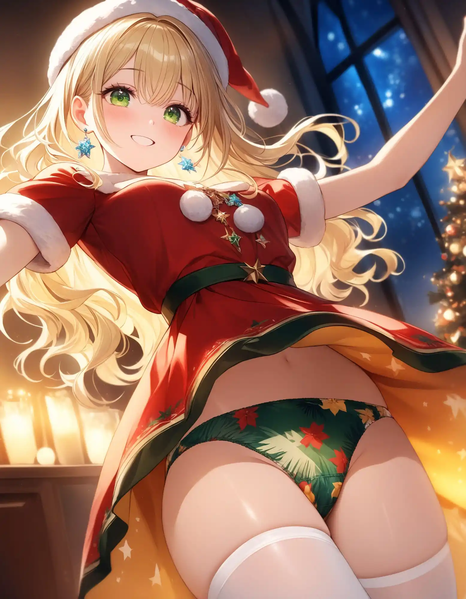 サンタ女子のローアングルパンチラ (d_488781) - d_488781jp-001