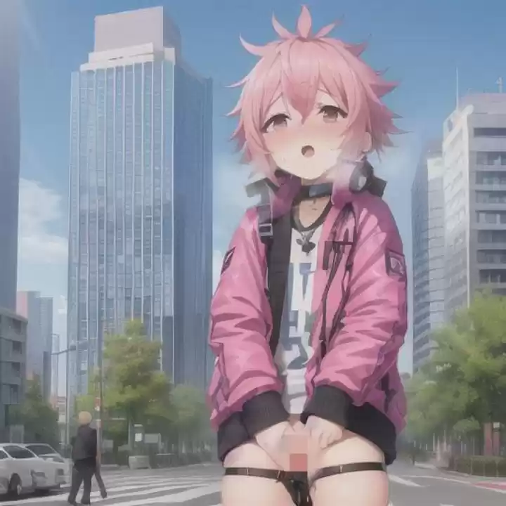 ピンク髪ブルゾンちゃんのどこでも露出！！ (d_489870) - d_489870jp-003