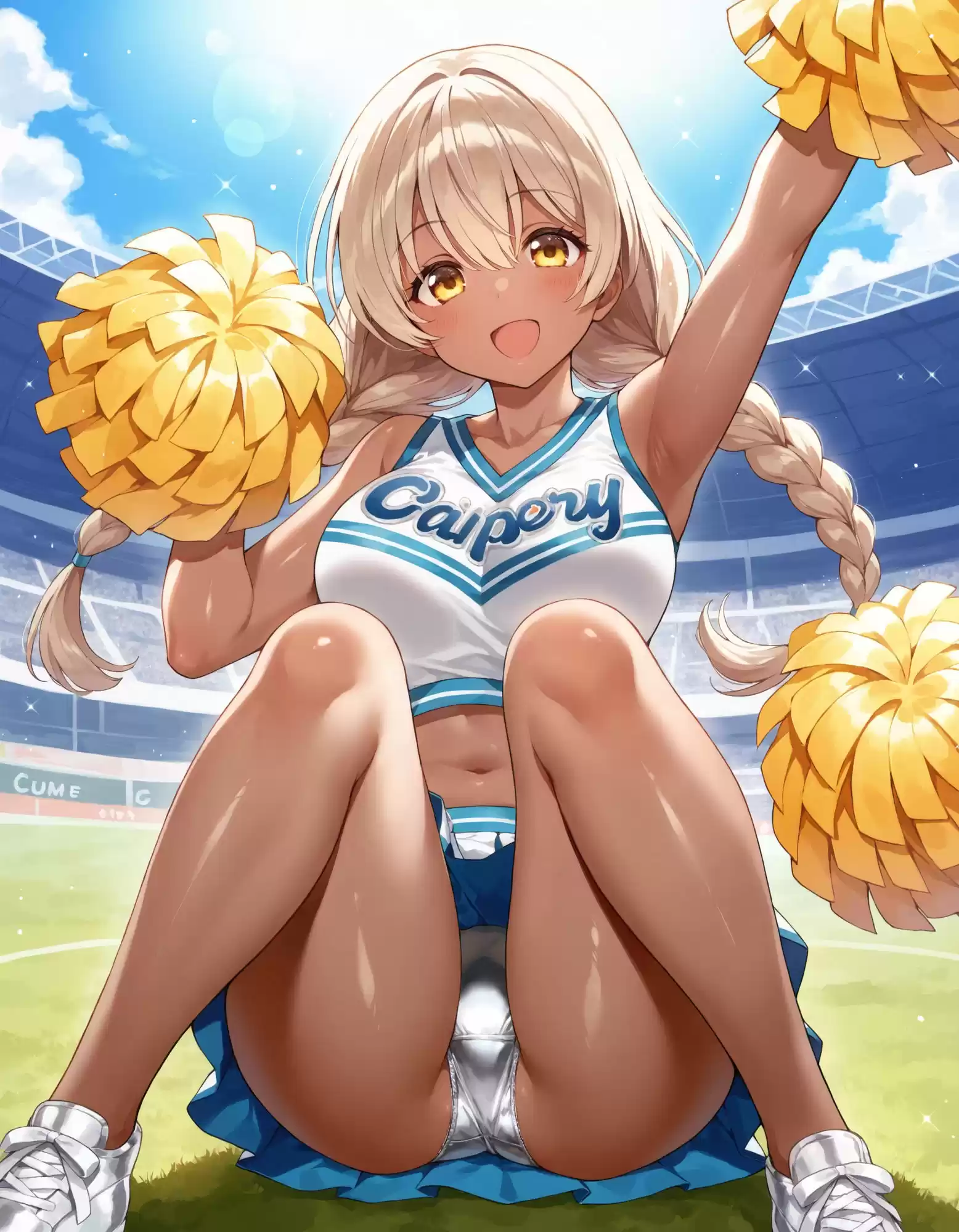 褐色チアガールの座りパンチラ (d_493990) - d_493990jp-005