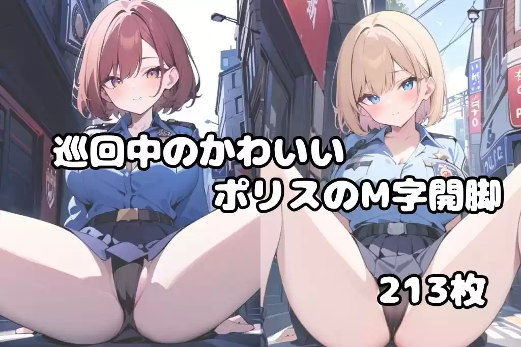 可愛いポリスが巡回中に大胆M字開脚 (d_497003) - d_497003jp-001