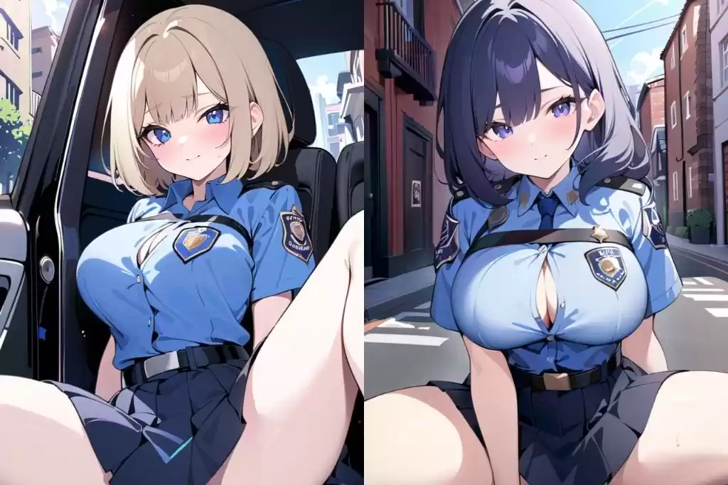 可愛いポリスが巡回中に大胆M字開脚 (d_497003) - d_497003jp-003