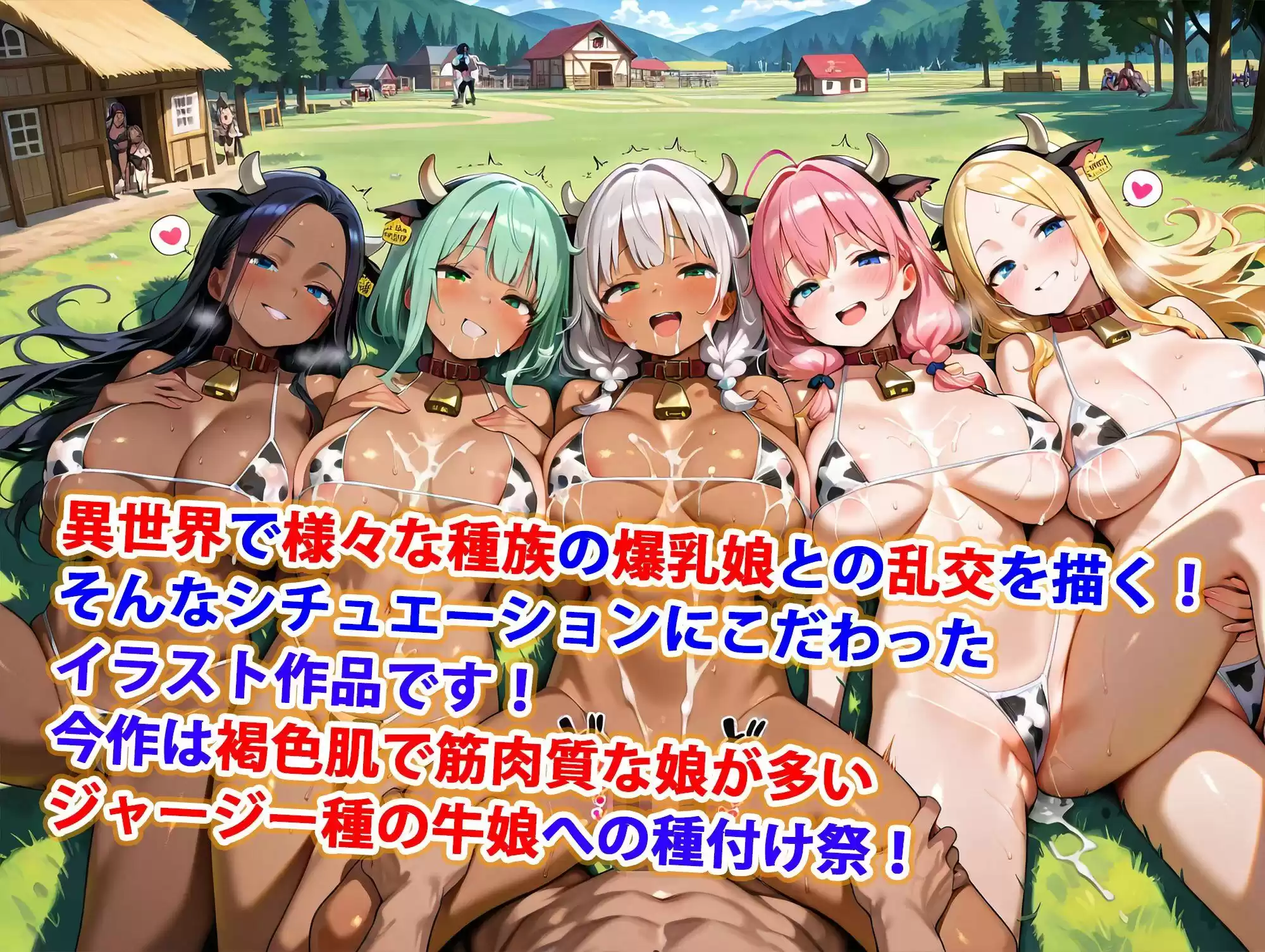 異世界爆乳物語〜褐色日焼け腹筋割れ牛娘種付け祭〜 (d_503873) - d_503873jp-001