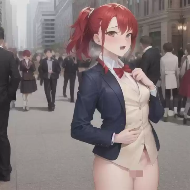 ブレザーちゃんのどこでも露出！！  赤髪ちゃん編 (d_504197) - d_504197jp-004