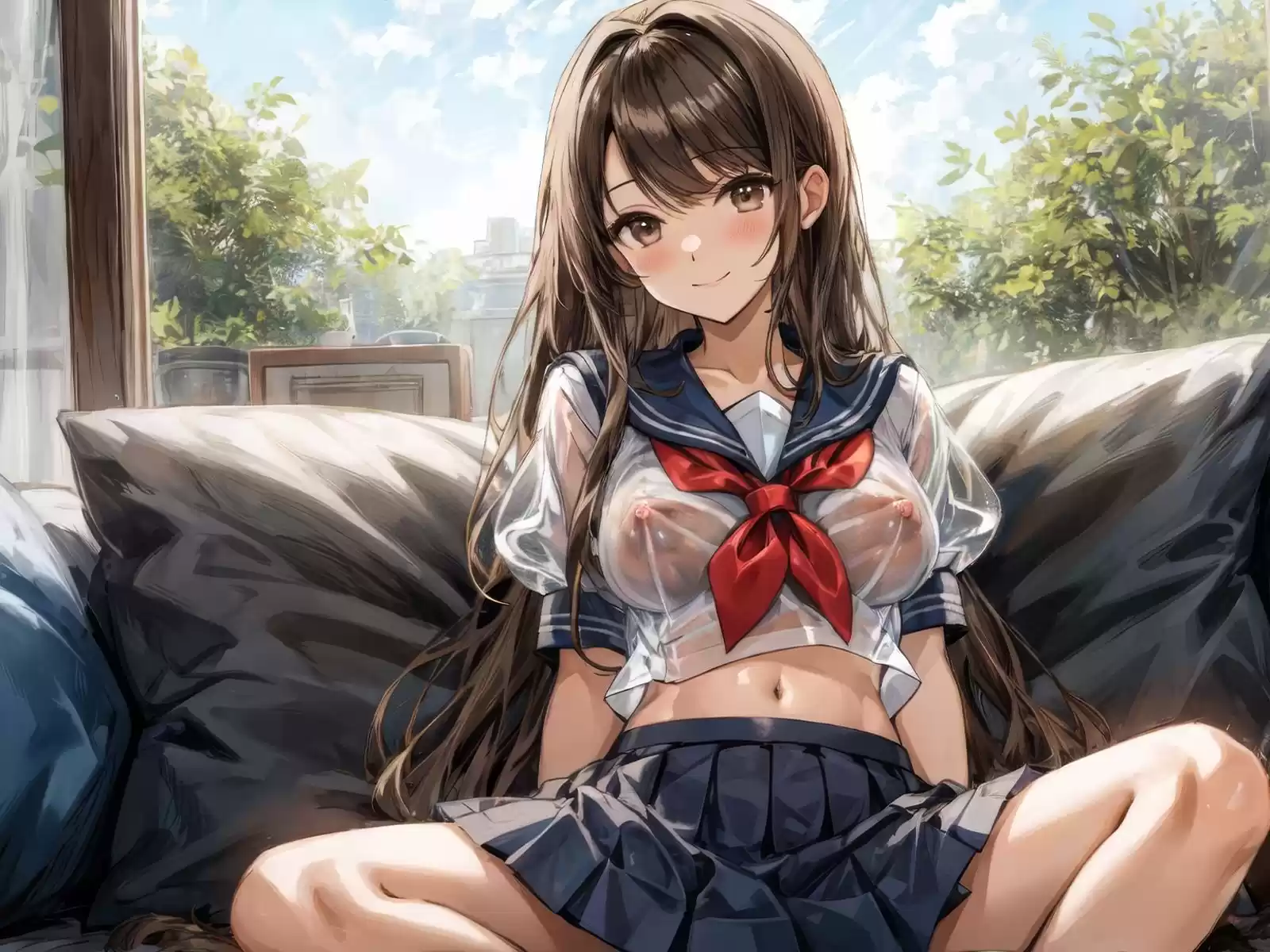 【男の娘】甘々母性たっぷりお姉ちゃんが、ボクにセーラー服を着せて迫ってくるので困ってます【男性受け・逆転無し】 (d_508032) - d_508032jp-001