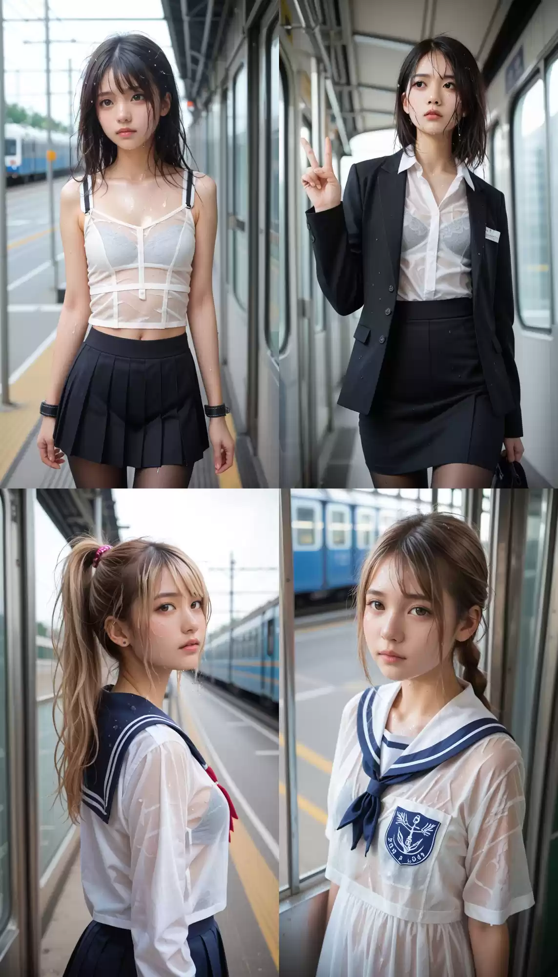 妄想観察〜普段見れないエロい『景色』〜 Vol.1 電車でパンチラ胸チラ (d_516314) - d_516314jp-005