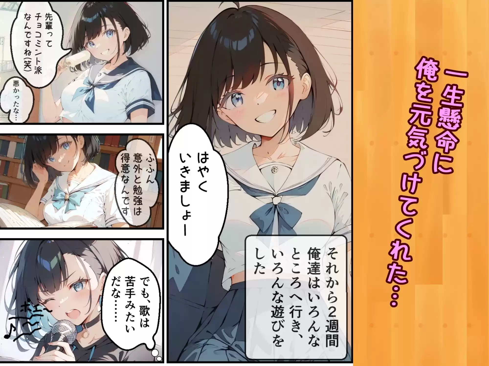 健気で元気っ子な後輩と甘々初えっち (d_517088) - d_517088jp-004