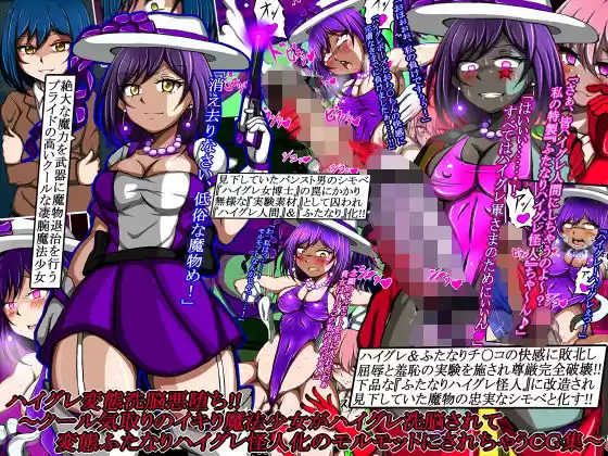 ハイグレ変態洗脳悪堕ち！！〜クール気取りのイキり魔法少女がハイグレ洗脳されてハイグレ女博士に変態ふたなりハイグレ怪人へと改造されちゃうCG集〜(d_517261)