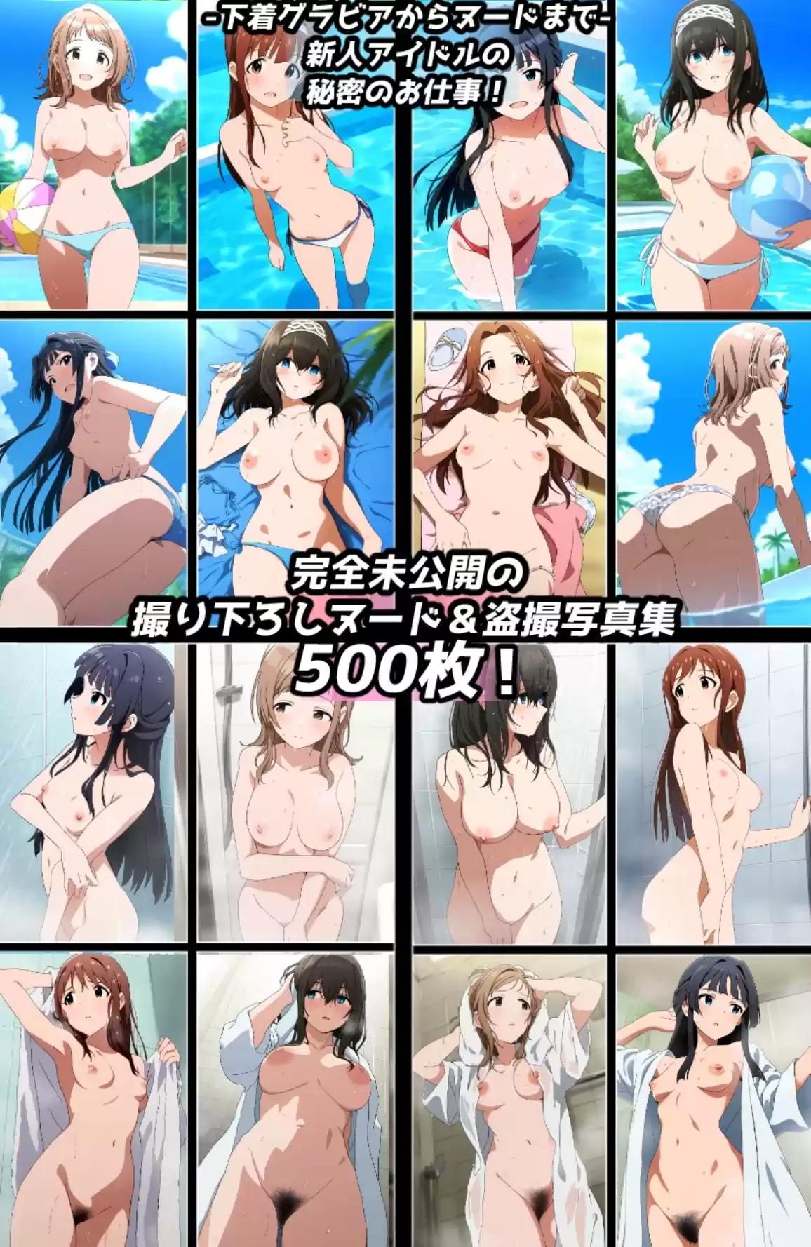 濡れ透け＆盗撮フェチ特化 2010年代アニメ作画特集 アイドルたちのプール撮影会/シャワー盗撮 その5 -500枚を撮影- (d_532339) - d_532339jp-003