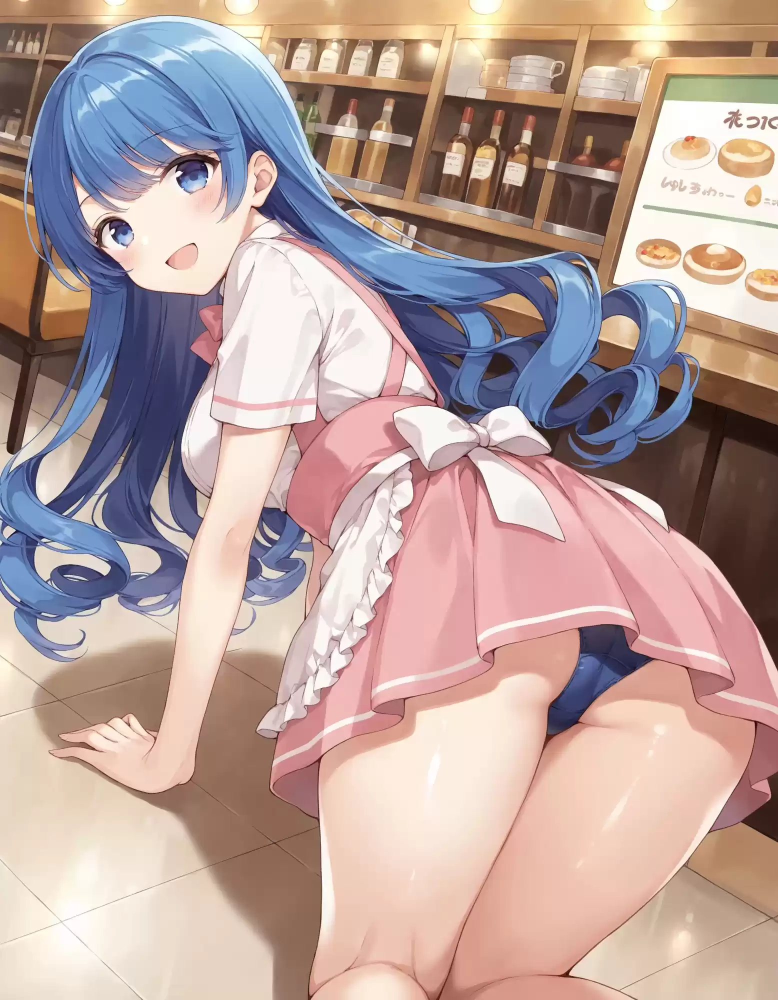 ウェイトレスの四つん這いパンチラ (d_553426) - d_553426jp-002