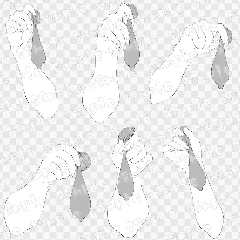 線画素材集［手］2 (d_619339) - d_619339jp-001