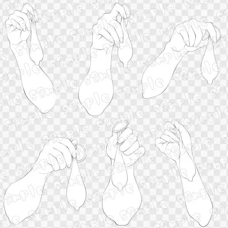 線画素材集［手］2 (d_619339) - d_619339jp-002