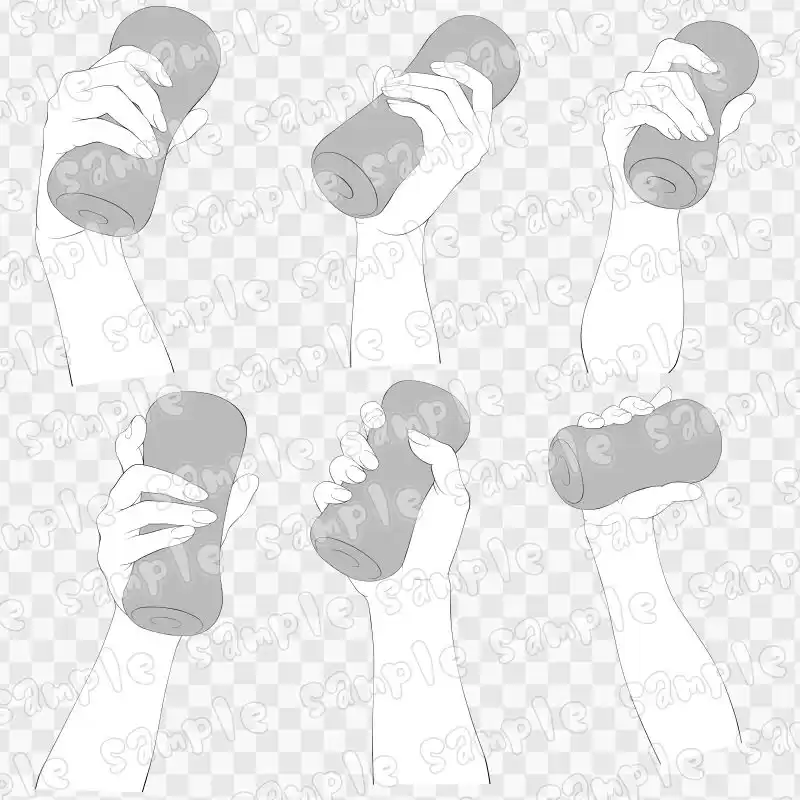 線画素材集［手］3 (d_619340) - d_619340jp-001