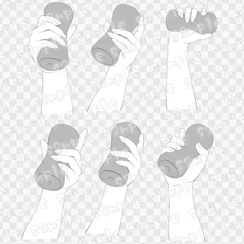 線画素材集［手］4 (d_619346) - d_619346jp-001