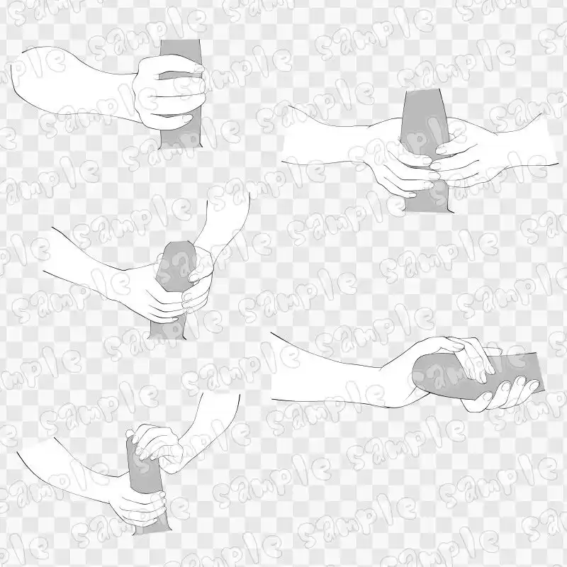 線画素材集［手］6 (d_619358) - d_619358jp-001