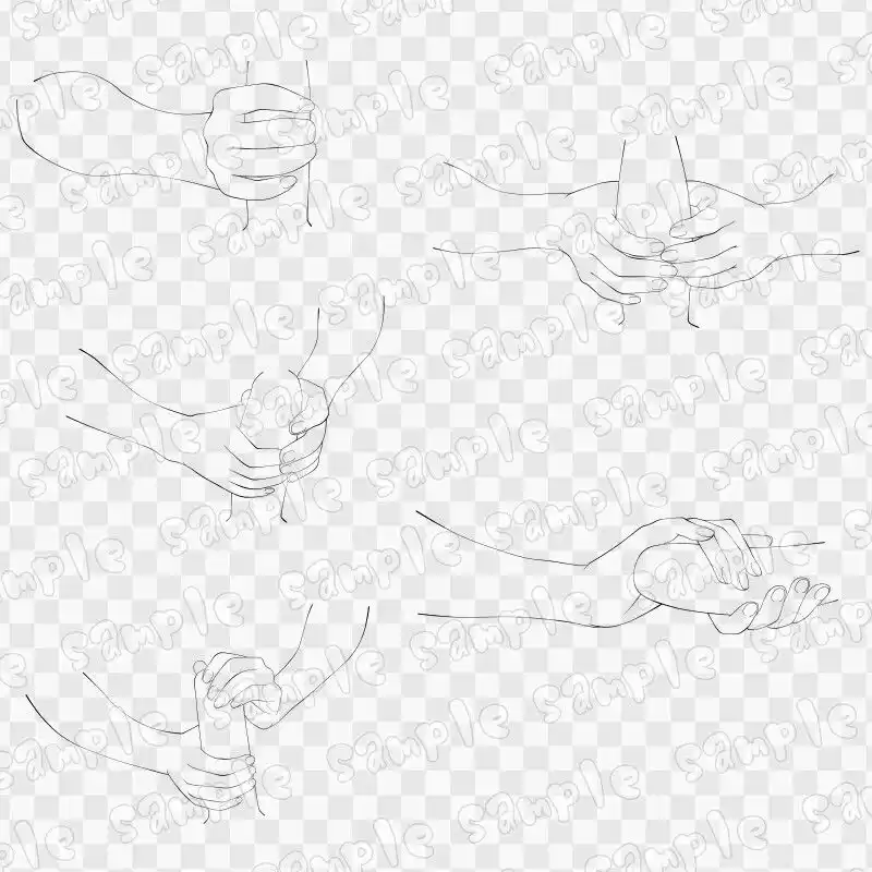 線画素材集［手］6 (d_619358) - d_619358jp-003