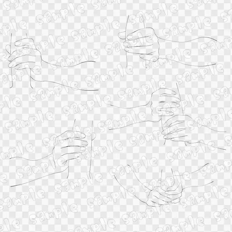 線画素材集［手］7 (d_619363) - d_619363jp-003