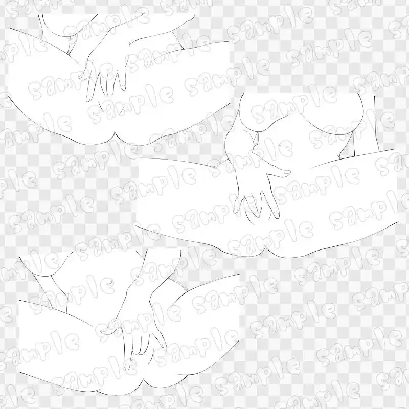 線画素材集［手］10 (d_619385) - d_619385jp-001