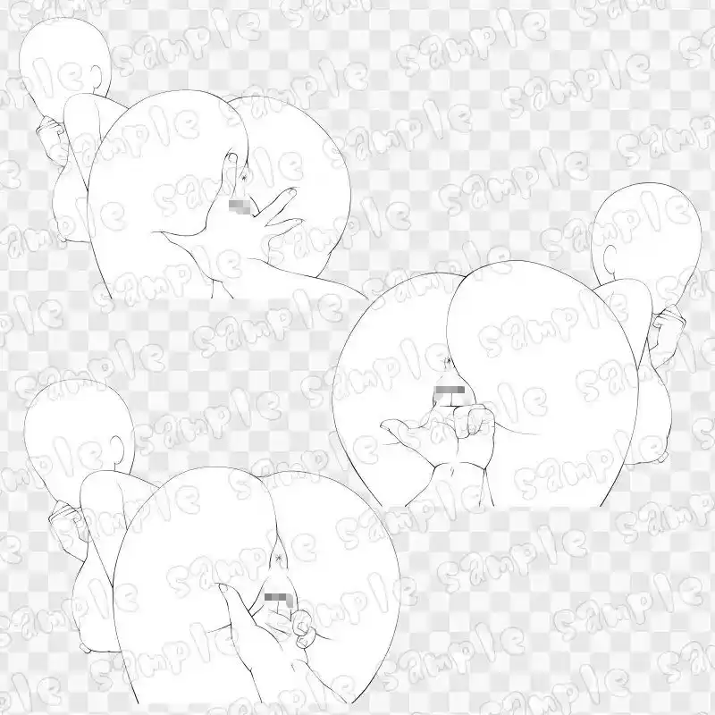 線画素材集［手］69 (d_741018) - d_741018jp-002